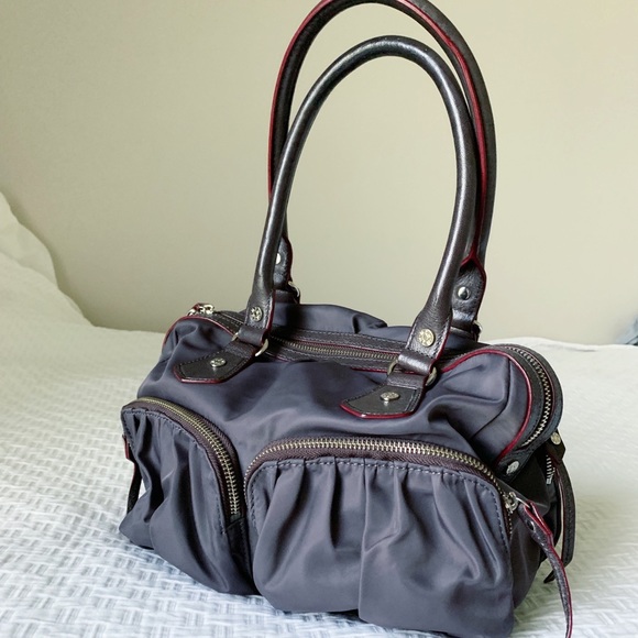 MZ Wallace Handbags - MZ Wallace Pebble Bedford Baby Jane Nylon Satchel